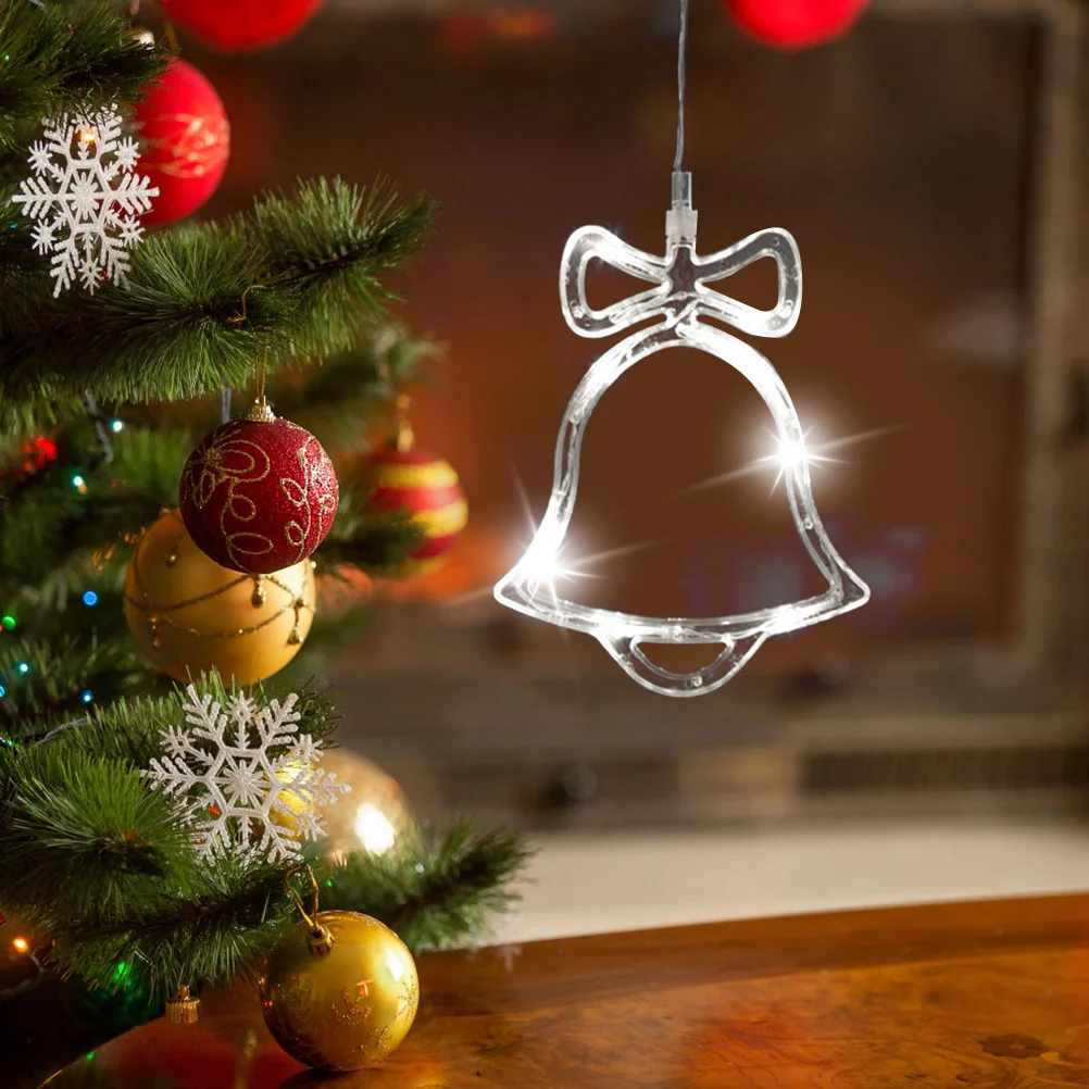 10 LED Hanging Window Light Suction Cup Operated Indoor Fairy String Lights Christmas Wedding Party Decoration White