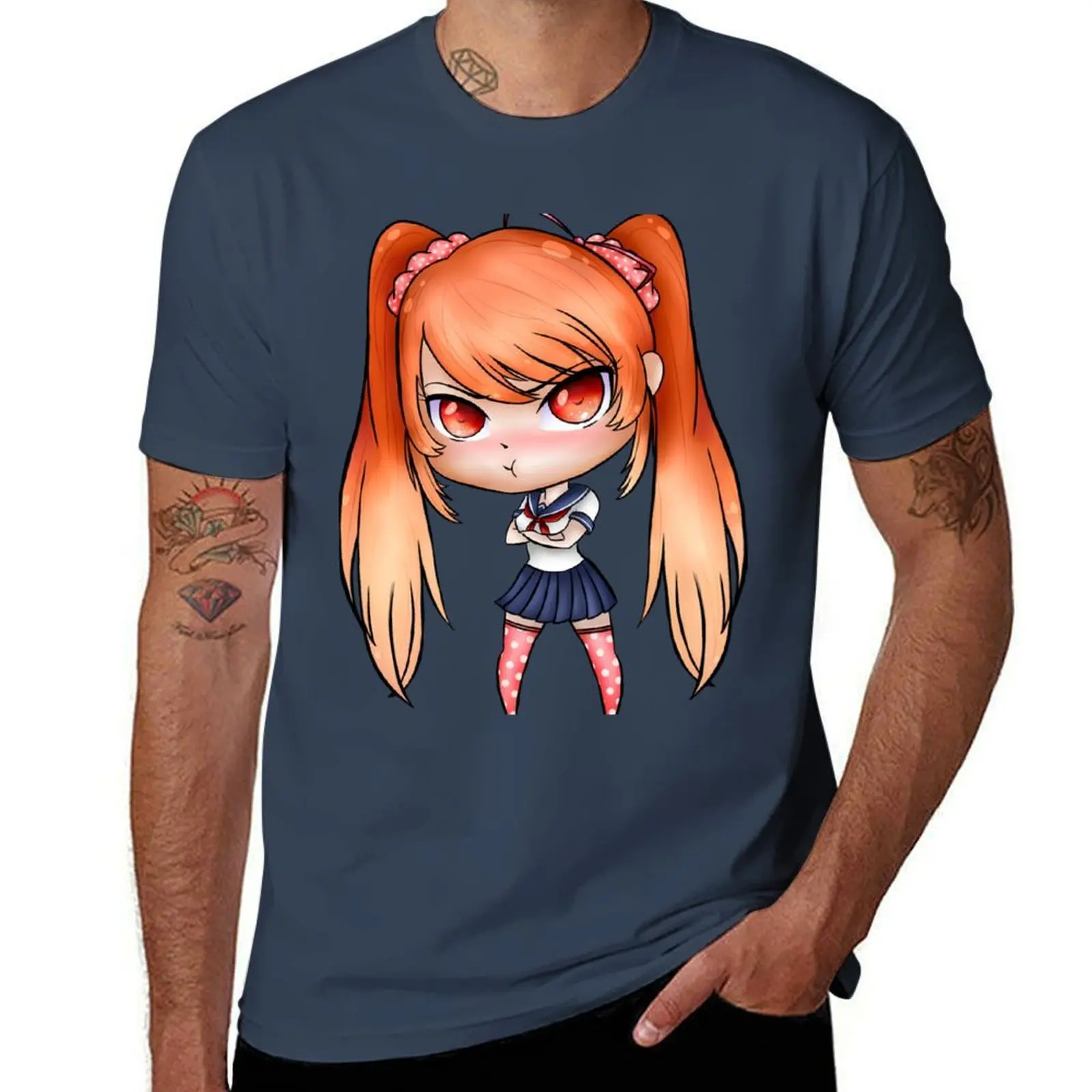 

Yandere Simulator - Chibi Osana Najimi (Uniform 1) T-Shirt man t shirt cotton high quality t shirt man designer T-Shirt