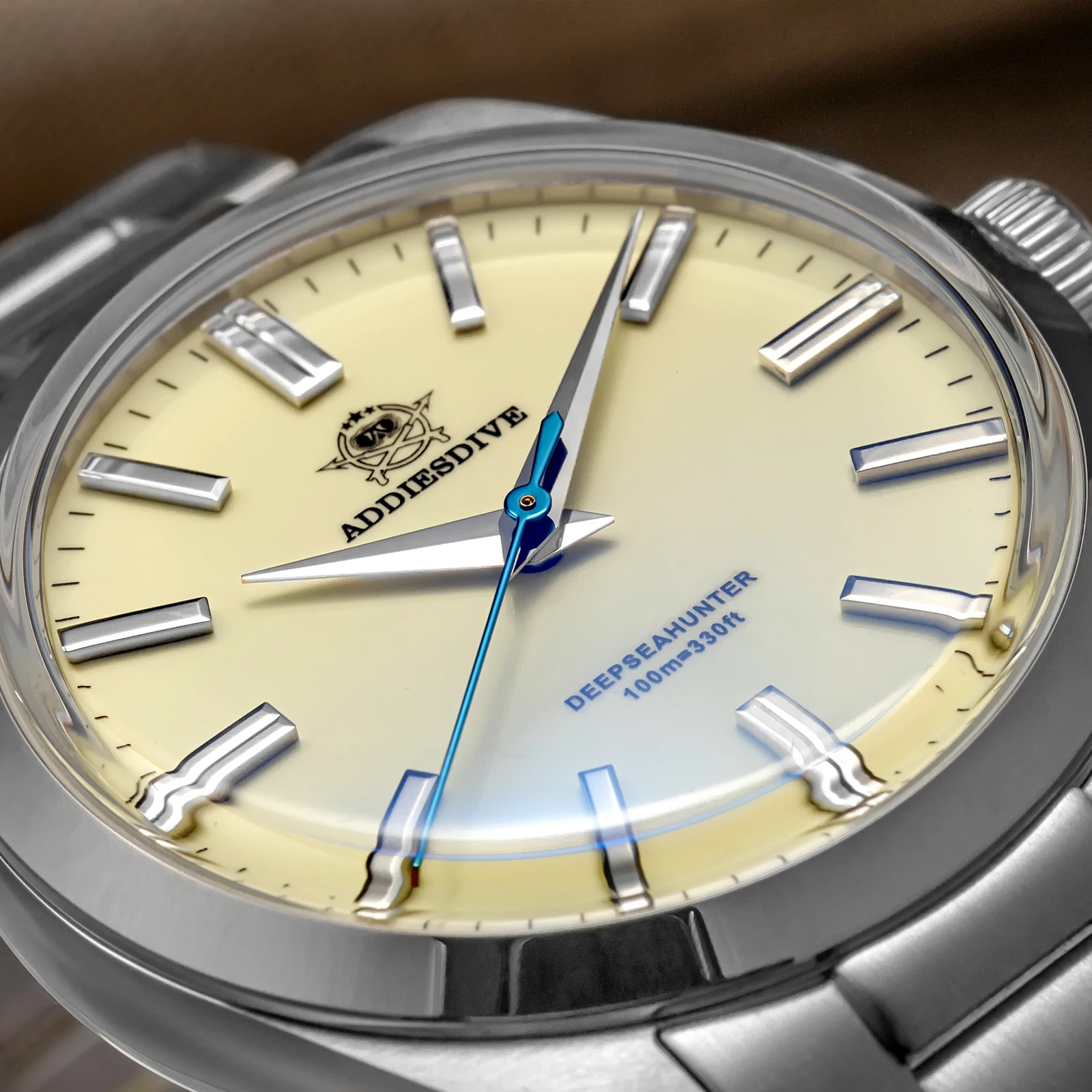 

ADDIESDIVE NEW Men's Watch 36mm VH31 Quartz Watches 100m Waterproof 316L Stainless Steel AR Coated Dome Glass WristWatch AD2026