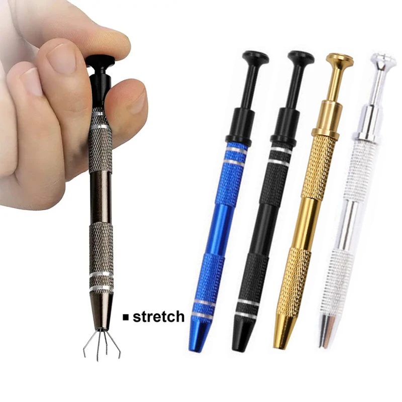 Electronic Component Grabber Four Claw IC BGA chip gripper Extractor Screw Picker Pick Up pen Electronic Repair Hand tool