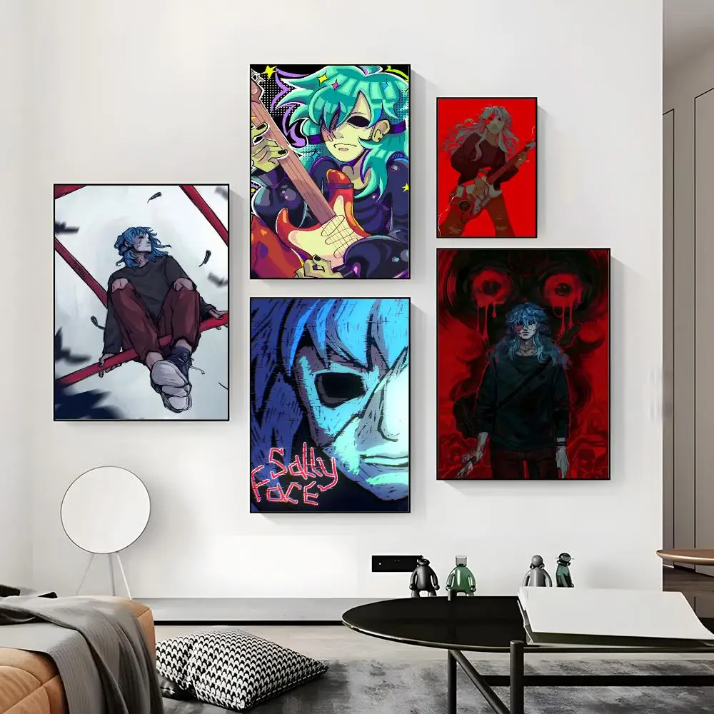 Game Sally Face Poster HD Paper Print Home Living Room Bedroom Entrance Bar Cafe Art Painting Decoration