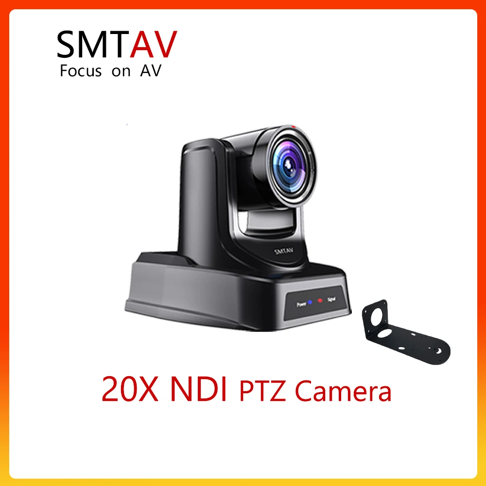 

SMTAV PTZ NDI POE Streaming Camera 20X Optical + 16X Digital Zoom, High-Speed PTZ, 3G-SDI + HDMI Output, For Church Camera