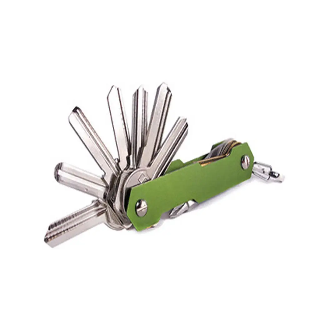 Smart Key Organizer Holder Pouch Bag Keychain Keyring Ring Compact Aluminum Portable Multi-functional Key Holder