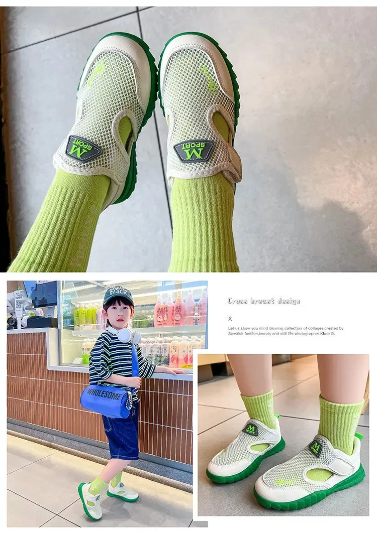 2025 new sports casual shoes lightweight men's and women's beach shoes children's shoes  kids sneakers