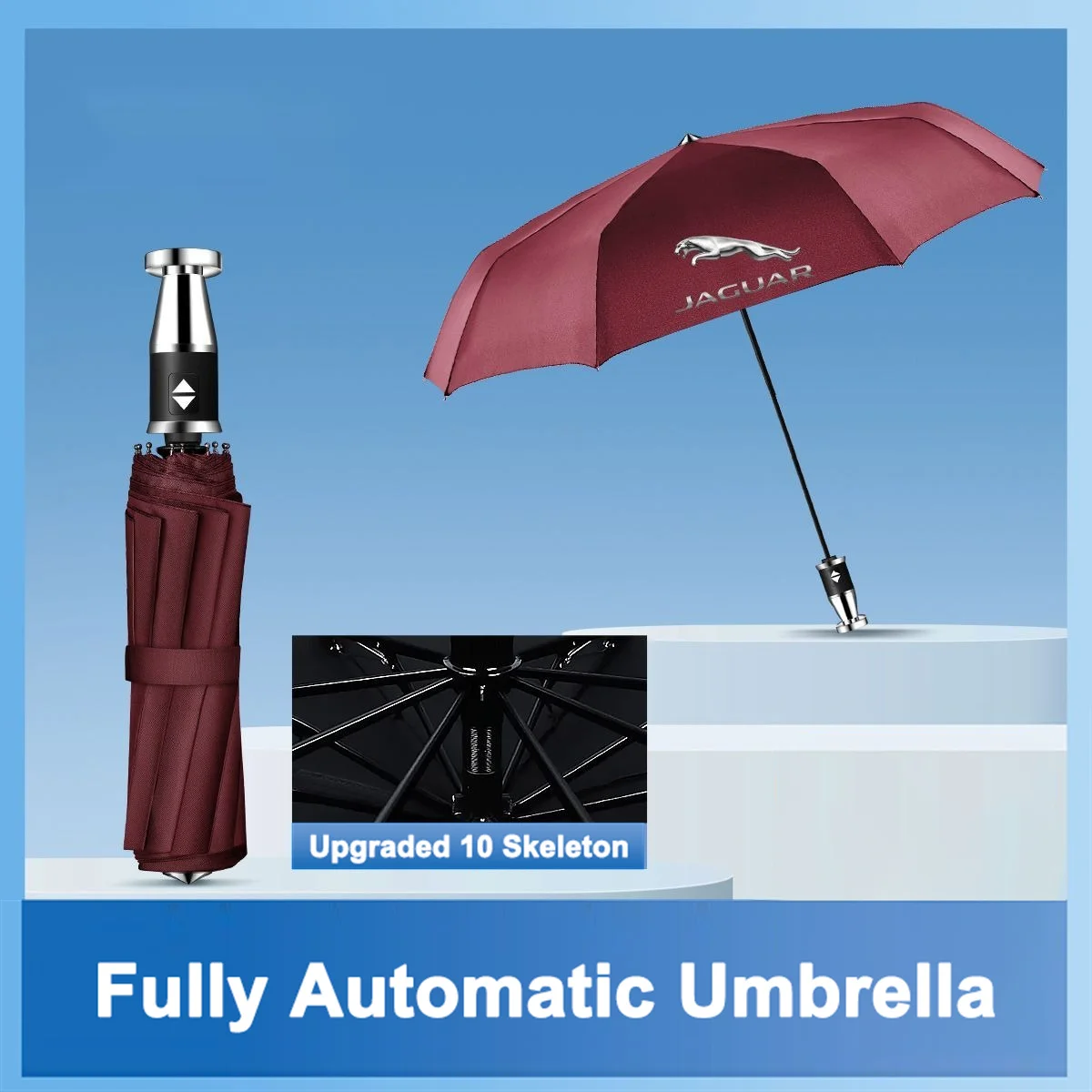 

Car Interior Accessories Car Folding Umbrella Portable Automatic Sunshade For Jaguar XF F-pace I-pace XK XE XJ E-pace JS-Racing