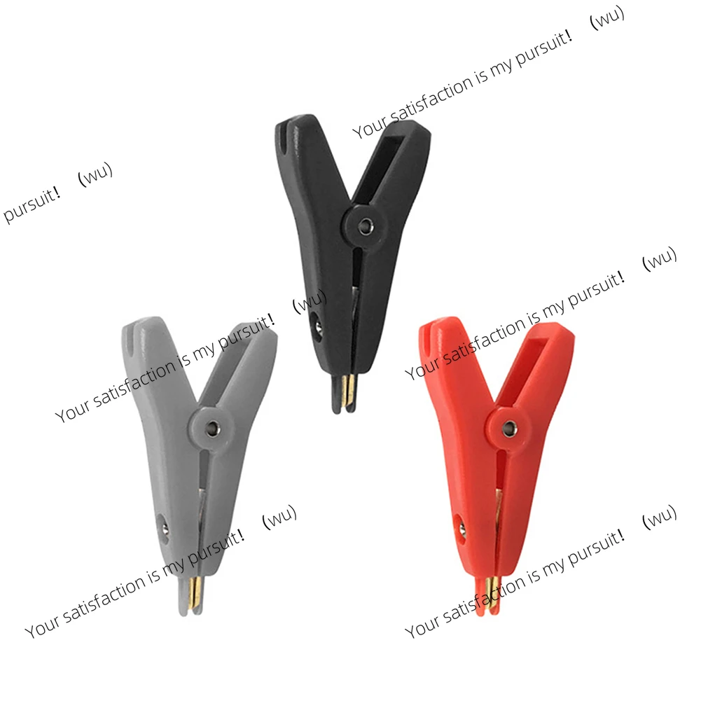 Copper clip 51 * 25mm copper test clip 10A current capacity gold-plated conductive insulation clip for safety testing