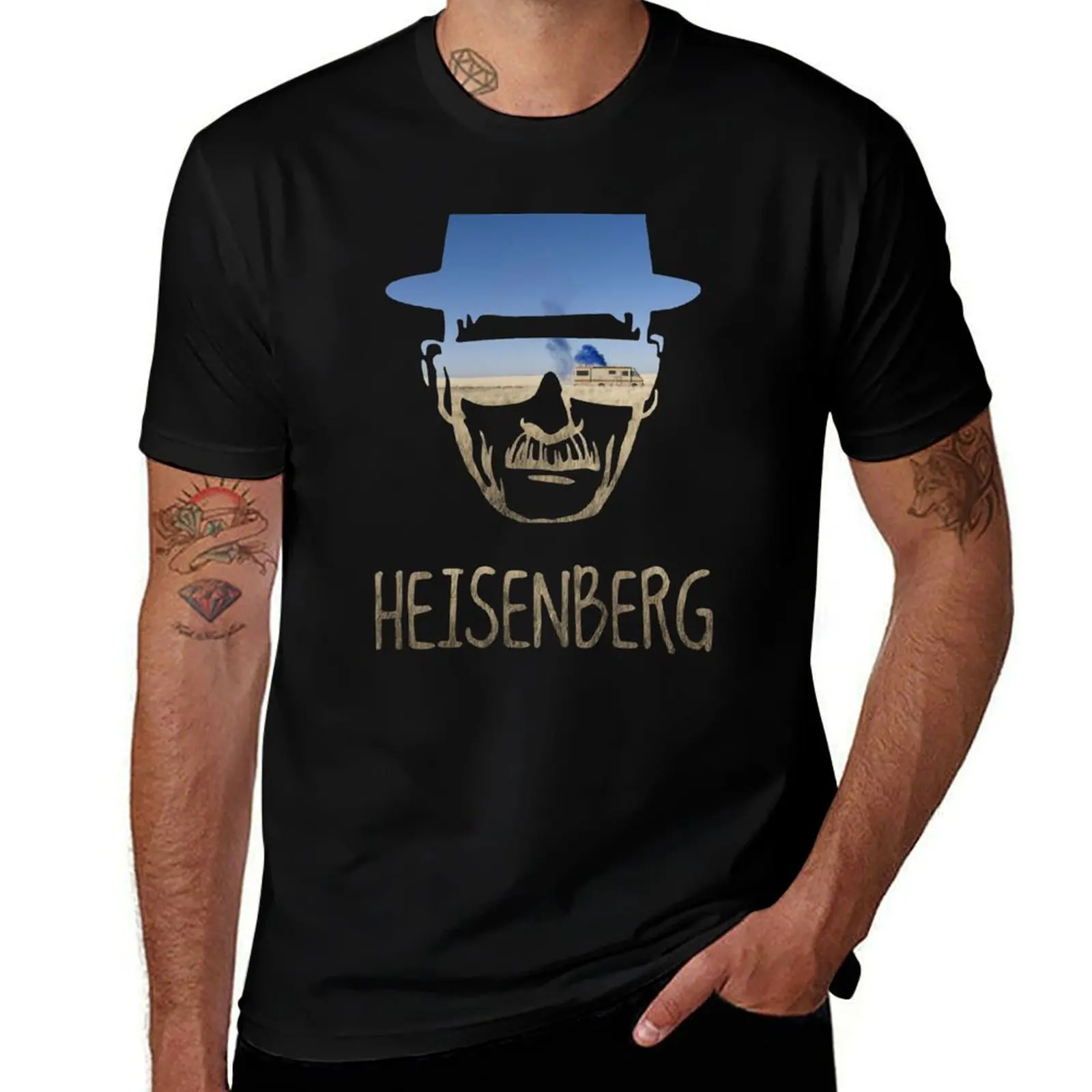 Heisenberg Cooking In The Desert Breaking Bad T-Shirt Big Size Short Sleeve Casual Top T-Shirt