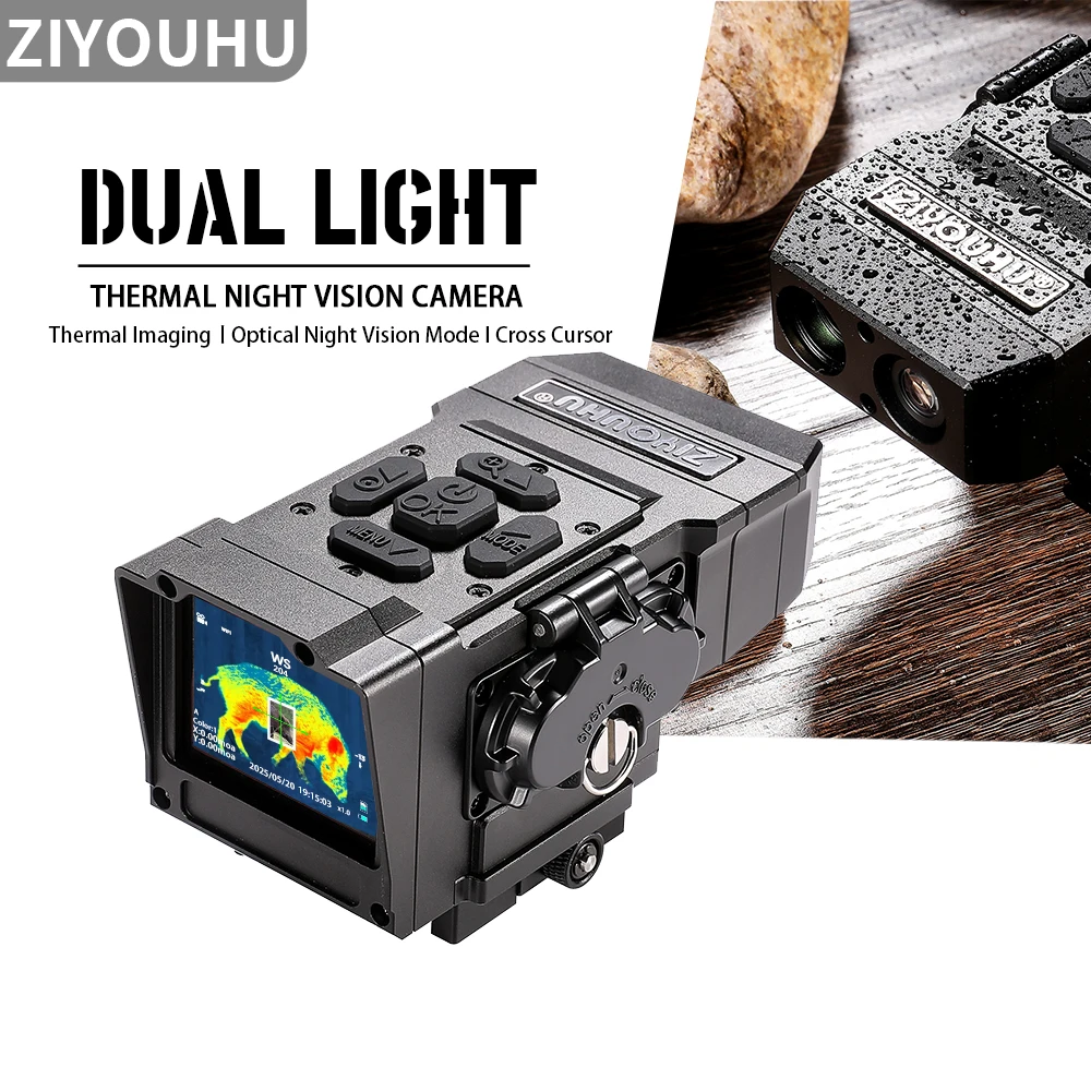 

NT15 Dual Light Fusion Thermal Imaging Scope Digital Night Vision Camcorder Crosshair for Hunting 1000m Hot Detection Monocular