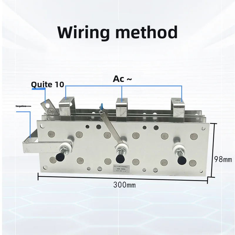 Heavy Duty Bridge Rectifier 250A 500A AC to DC Converter for Welding Machine Battery Charger