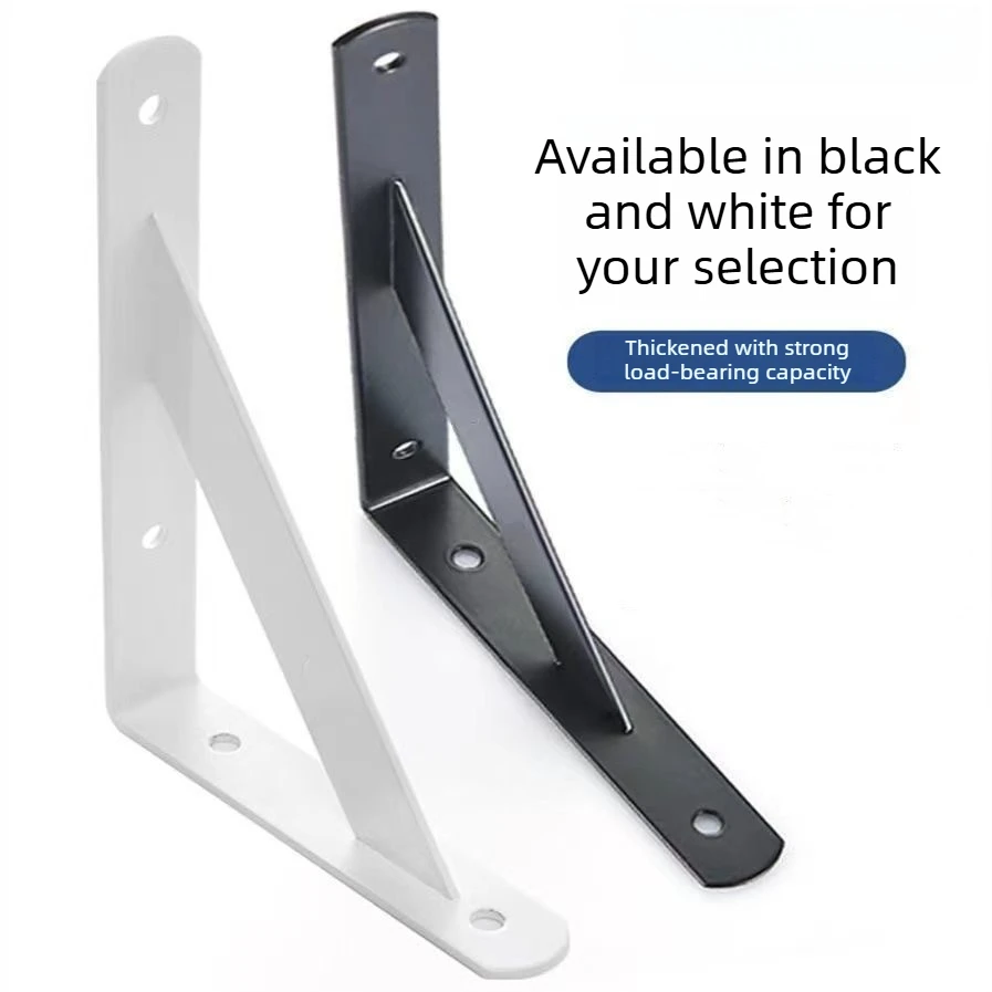 2Pcs Heavy Duty L Shaped Angle Wall Mounted Table Bracket Support Bench Shelf Bracket for Home Living Room Furniture Hardware