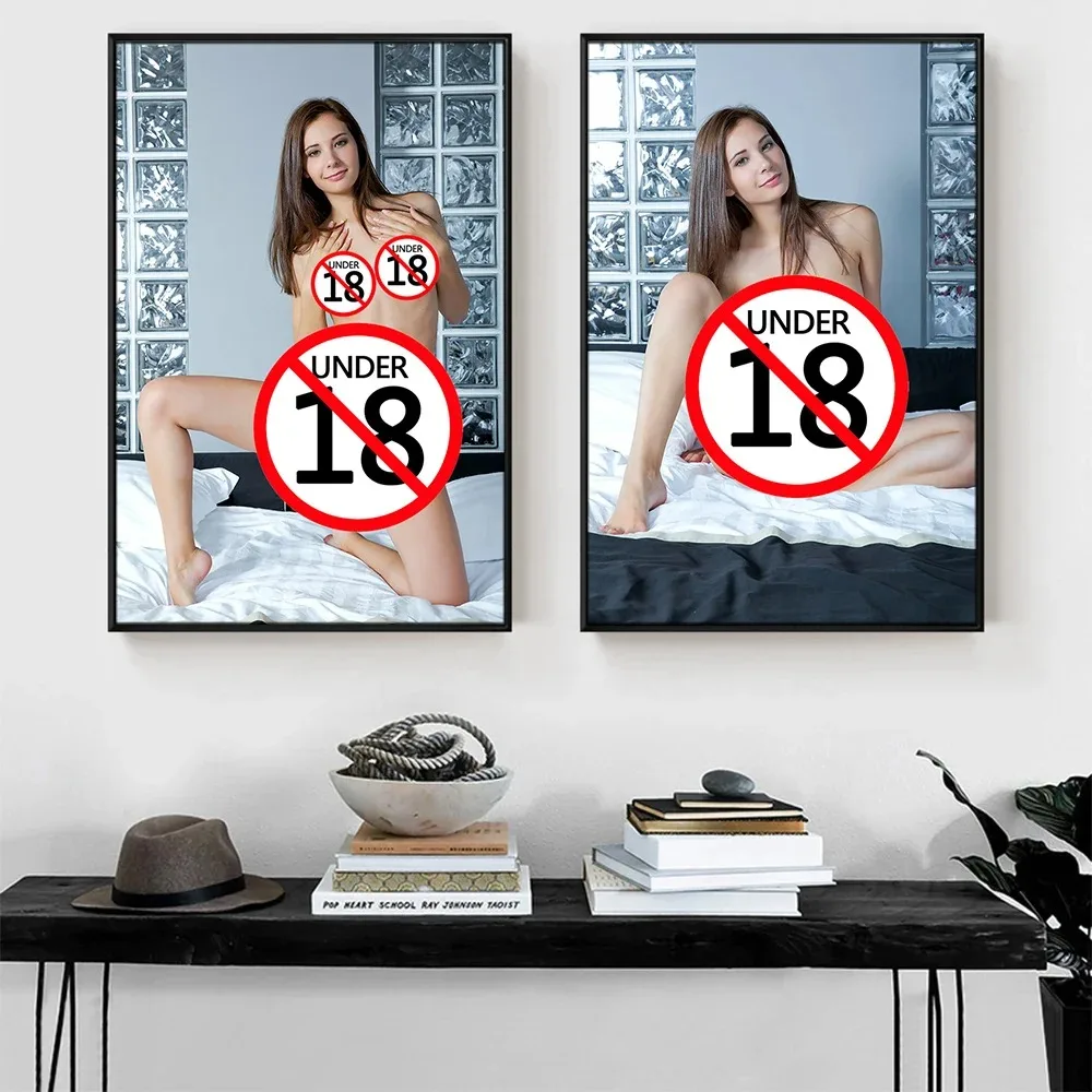 Sexy Nude Girl Mural Fashion Naked Woman Poster Print Canvas Paintings Wall Art Pictures Living Room Bedroom Home Decor