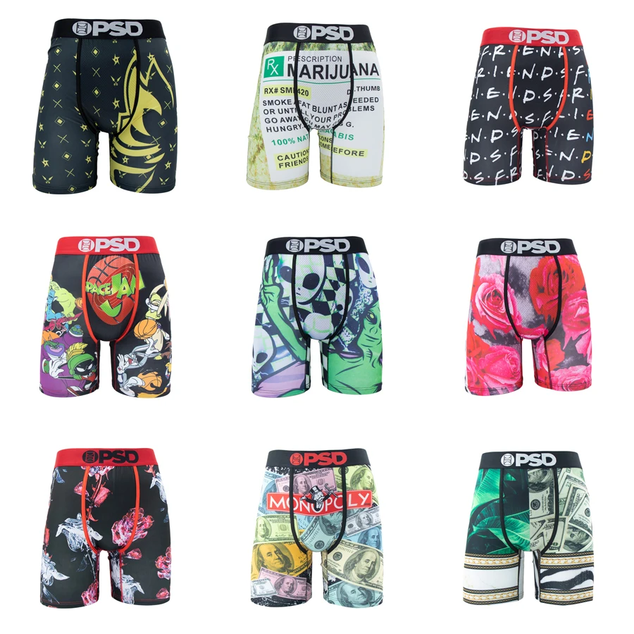 Sexy Men Underwear Boxers Breathable Mens Boxershorts Men\'s Panties Underpants Plus Size Fashion Print Man Boxers Briefs Trunks