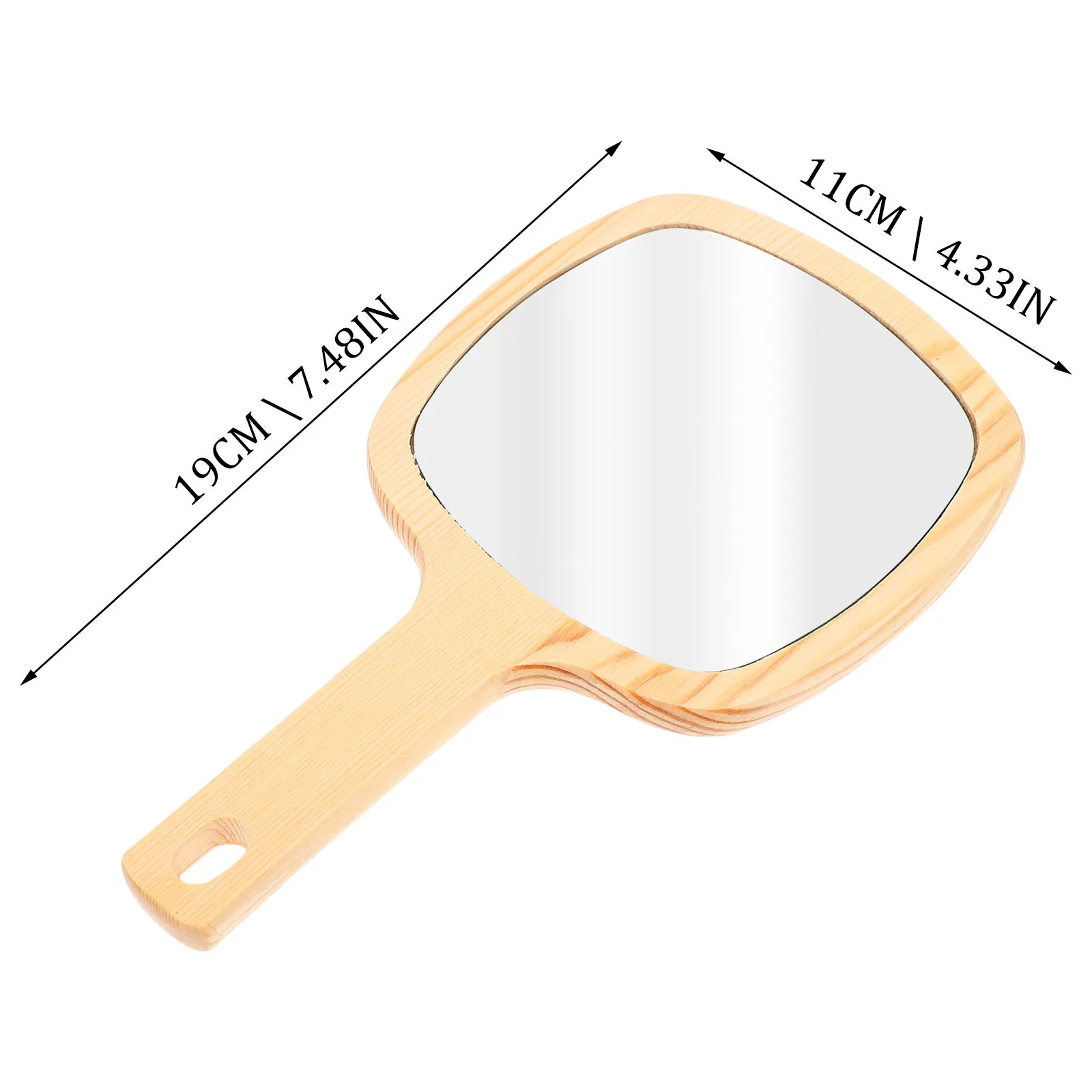 1pc make-upspiegel compacte draagbare reisspiegel voor vrouwen handheld schoonheid ijdelheid helder glas eenvoudig ontwerp duurzaam