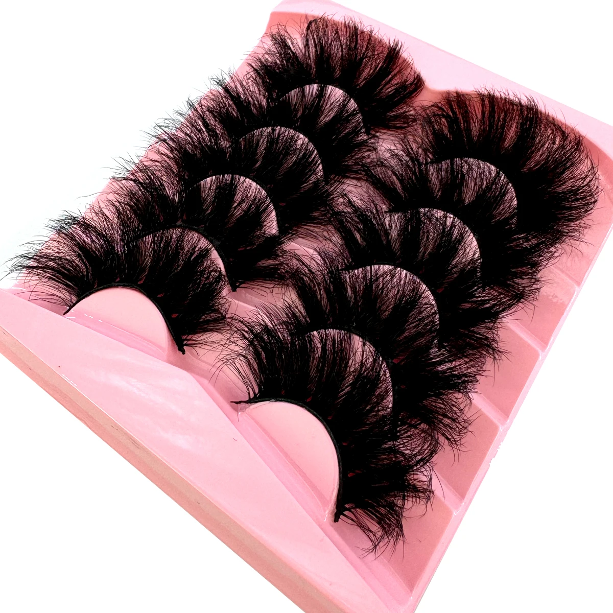 HBZGTLAD Flauschige Lange Wimpern 3D Faux Mink Wimpern Natürliche Falsche Wimpern Dramatische Weiche Volumenwimpern Wimpernverlängerung Make-up – Detail 5