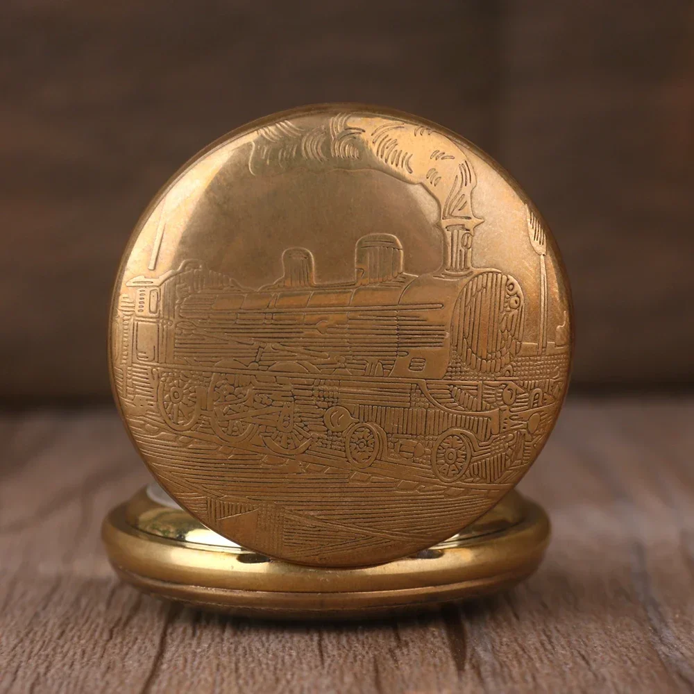 ساعات جيب أنيقة للرجال والنساء هدية عتيقة جديدة ساعات يد ميكانيكية ذهبية للرياح Steampunk reloj de bolsillo