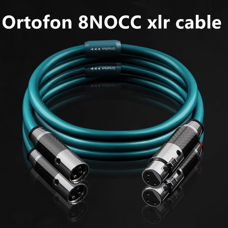 

Ortofon 8N OCC Hifi XLR Audio Cable High Performance 2XLR Female to Male Cable For Microphone Mixer With Carbon Fiber XLR Pl