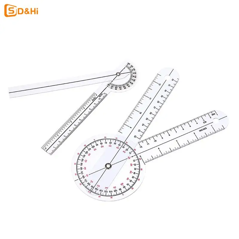 0- 360 Degree Goniometer Angle Medical Spinal Angle Ruler Angle Inclinometer Ruler Protractor Angle finder Measuring Tool