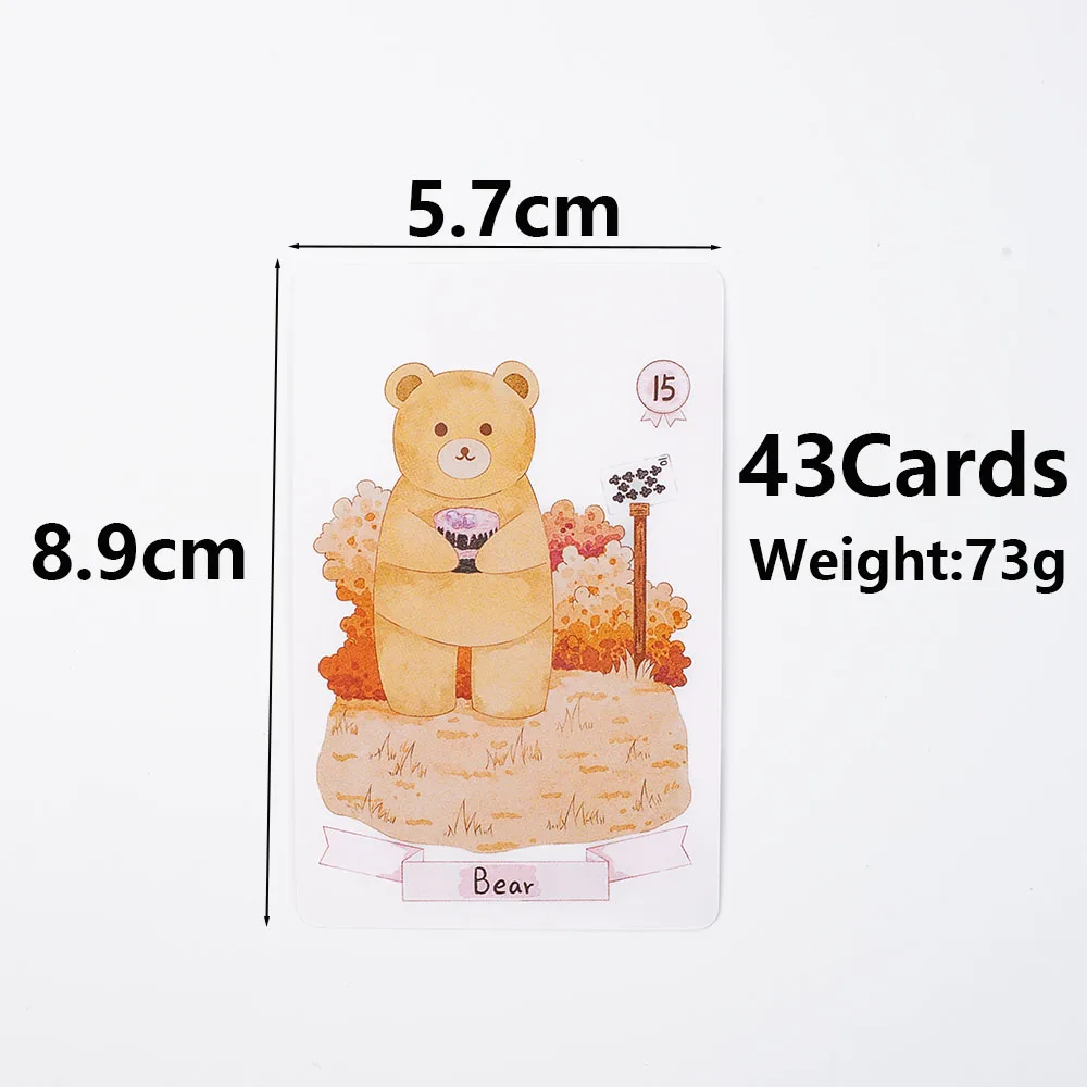 Dream Lenormand Tarot-Kartendeck, 43 Karten, Oracle-Brettspiel für Kinder, Familie und Freunde, perfektes Puzzle, Freizeitaktivität, 8,9 x 5,7 cm – Detail 1