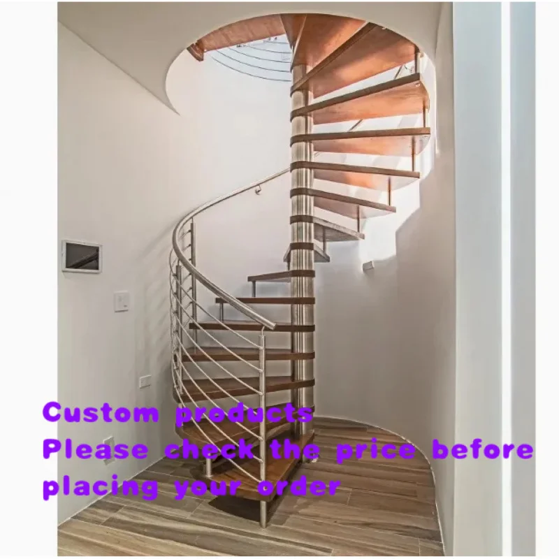 custom.Easy to Install Modern Durable Indoor Apartment Stairs with Customizable Sizes and Powder-Coated