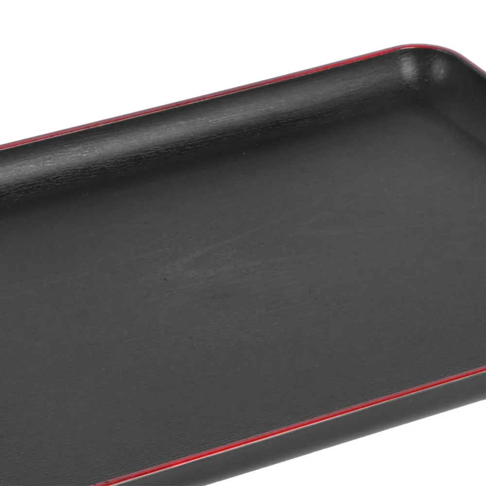 Rectangular Overall Restaurant Serving Tray Anti-slip Matte Thickened Dinner Service Tray Raised Anti-spill Surround Edge