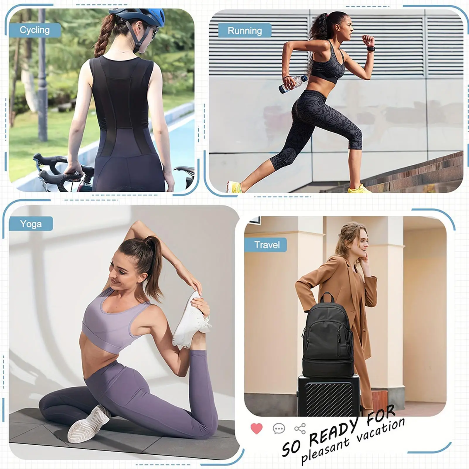 

Рюкзак для спортзала, легкий рюкзак с мокрым карманом, спортивный рюкзак с отделением для обуви для тренировок, плавания, йоги