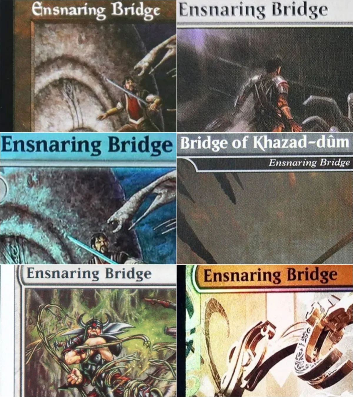 

Ensnaring Bridge TCG Magical Proxy Black Top Quality Proxy Playing Cards Board Game Deck Trading Cards