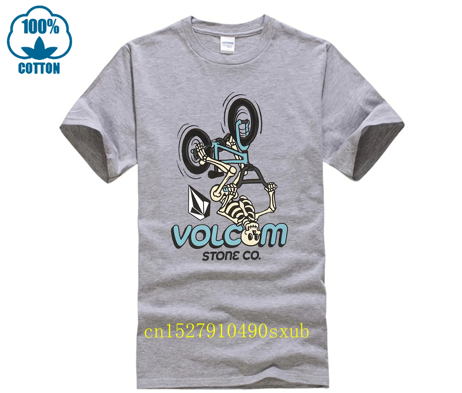 Volcom Skele Flip T Shirt White