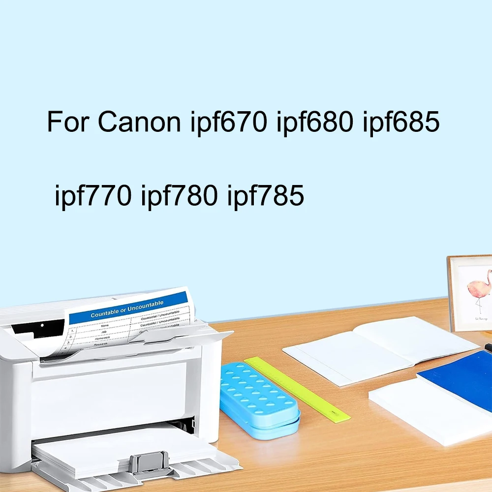 6PCS 130ml PFI-107 PFI107 Empty refillable Ink Cartridge For Canon ipf670 ipf680 ipf685 ipf770 ipf780 ipf785 Printer NO Chip
