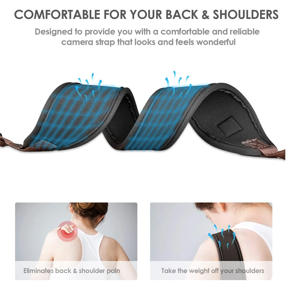 Hals Opknoping Strap Camera Terug Opknoping Katoenen Touw Riem Voor Canon Fuji Nikon Olympus Panasonic Duurzaam Verstelbare Accessoires