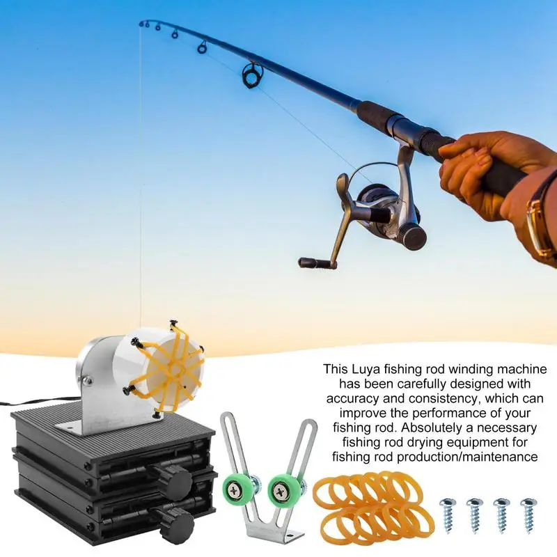 Lure Fishing Rod Winding Machine Automatic Rod Dryer for Fishing Repair Wrapping Machine For Epoxy Drying 220V/110V - AliExpress 18 Lure Fishing Rod Winding Machine Automatic Rod Dryer for Fishing Repair Wrapping Machine For Epoxy Drying 220V/110V - AliExpress 18