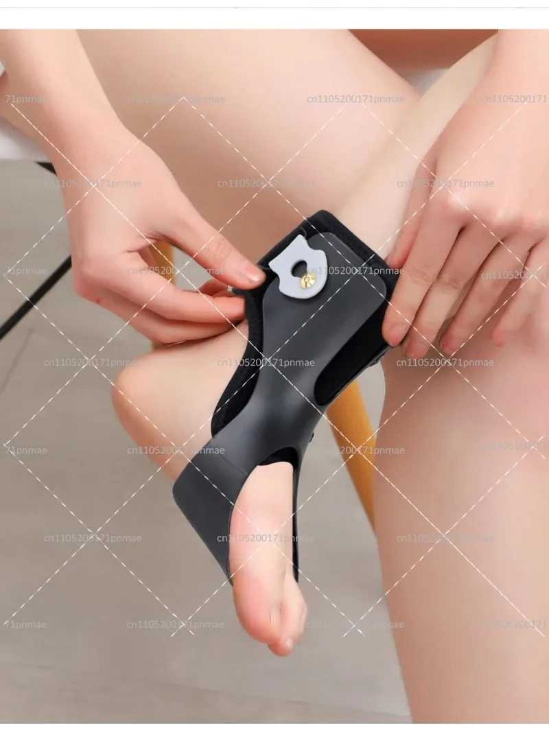 Adjustable Ankle Brace for Foot Drop Support with Inversion & Eversion Recovery Aid