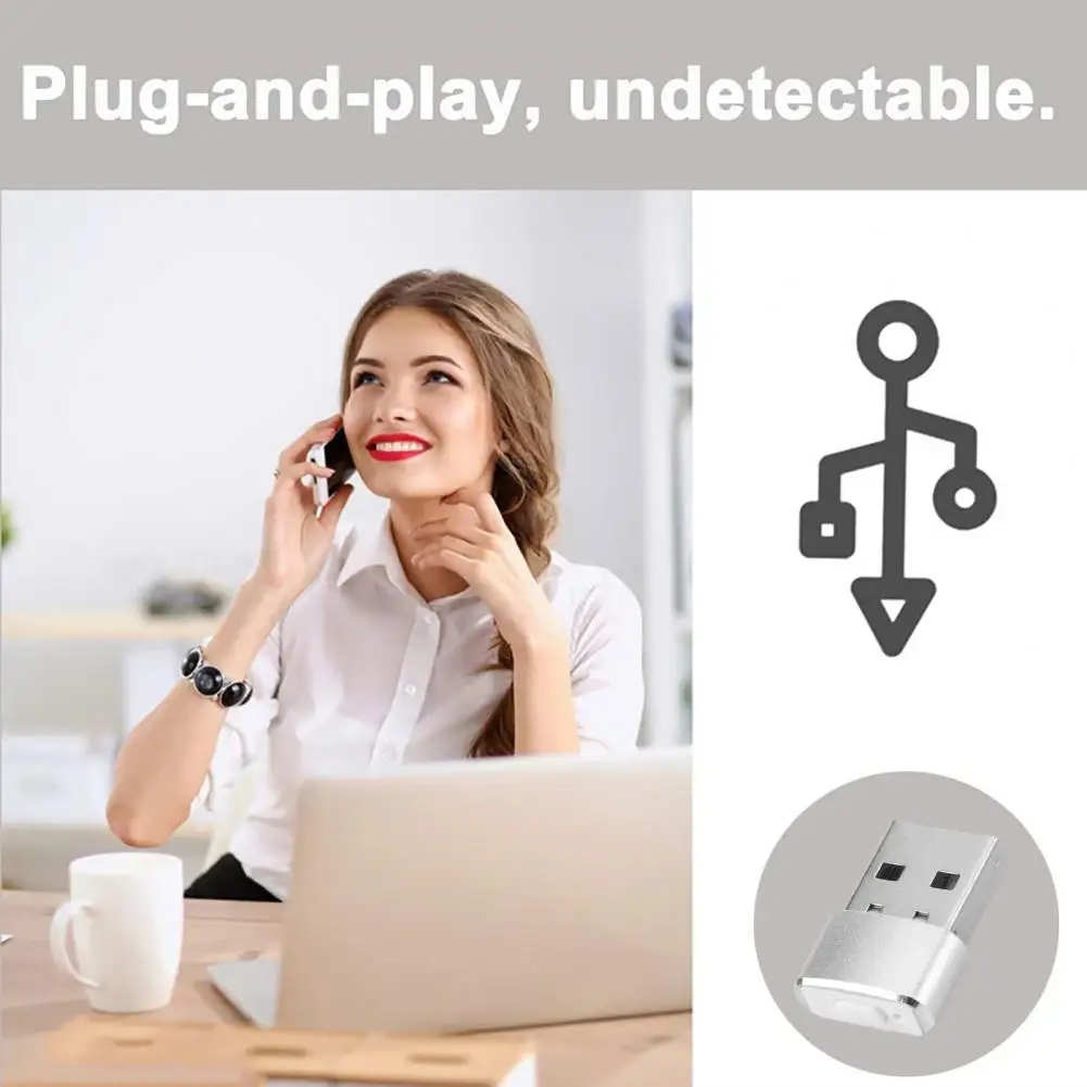 Automatic Mover Undetectable Jiggler Device Automatic Movement Simulator Plug-and-play Laptop Shaker for Computer Awake