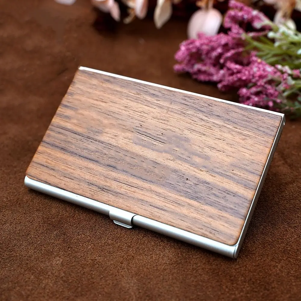 Durable Stainless Steels Business Card Holder Portable Practical Credit Card Box Minimalist Bank Card Holder Office