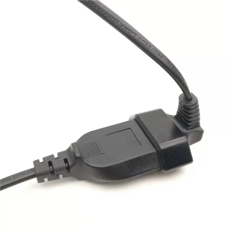 EU Power Extension Cord Angled European 2-prong Male to Female Socket Power Extension Cable EU Power Socket Port Saver Extender