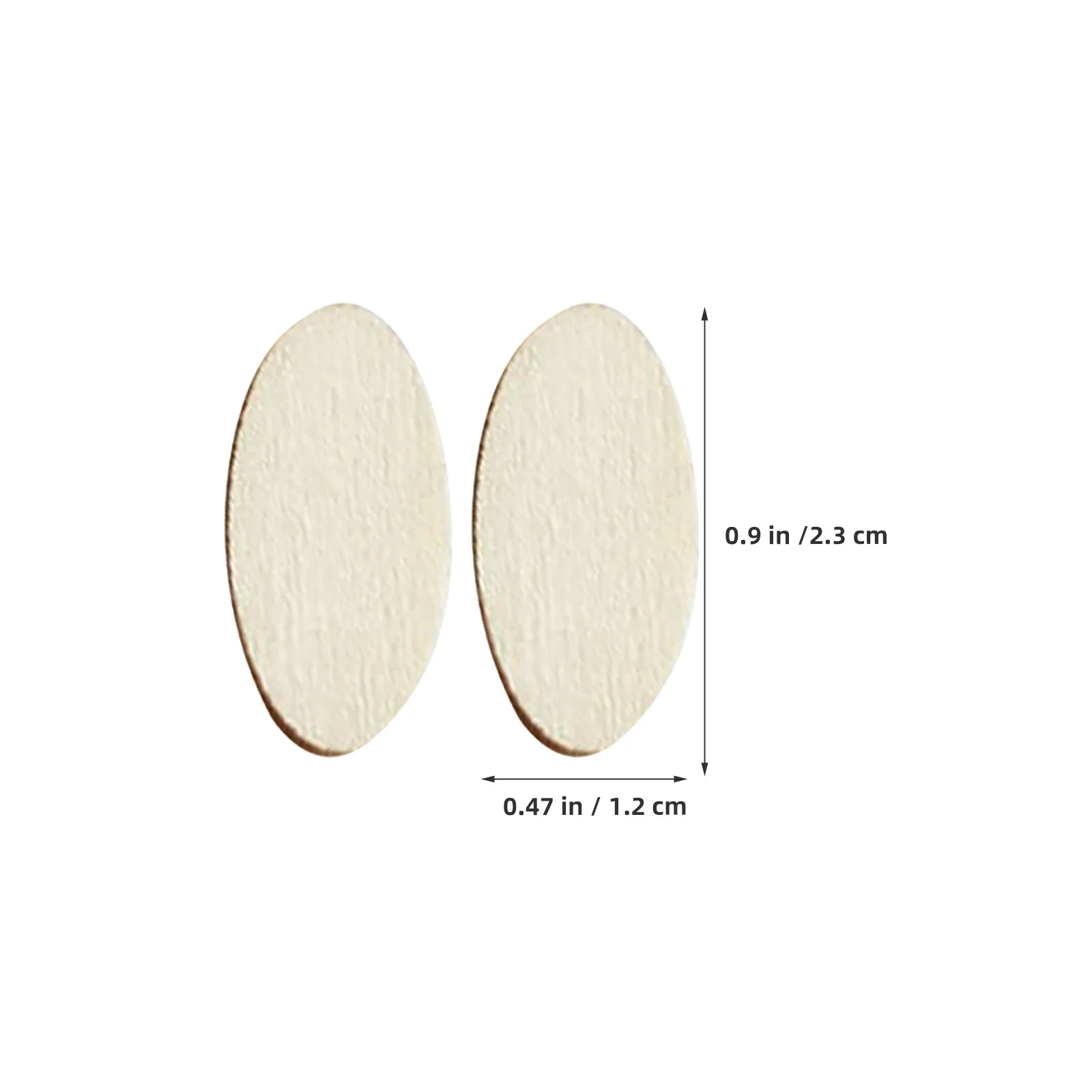 300 peças ovais de madeira em branco inacabadas, superfície lisa para pintura, artesanato diy, arte em sala de aula, fatias de madeira artesanais