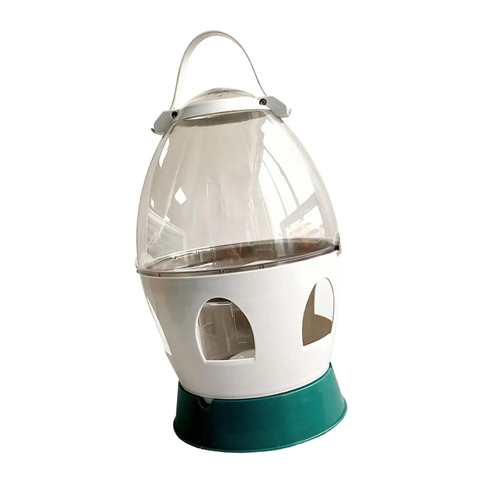 Bird Feeding Drinker Automatic Feeder with Handle for Bird Cage Accessories