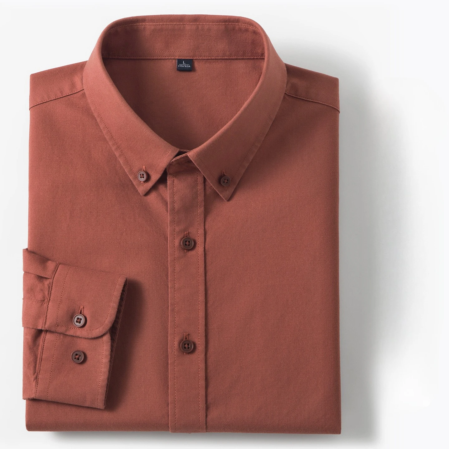

New in shirt 100%cotton long sleeve shirts for men slim fit casual plain shirt solid color fashion korean white clothes