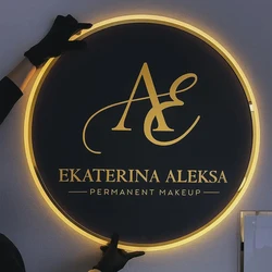Custom Acrylic Sign Personalise Signboard Business Neon Logo LED Backlight Name Signs Decor for Shop Office Door Sign Wall Decor