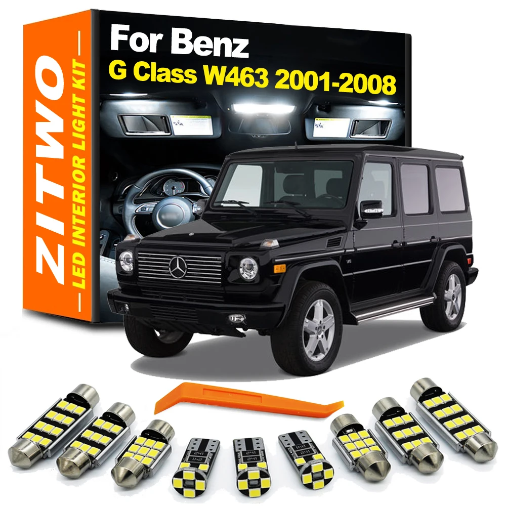 ZITWO 18Pcs Canbus No Error LED Interior Light Bulb Kit For Mercedes Benz G Class W463 2001 2002 2003 2004 2005 2006 2007 2008