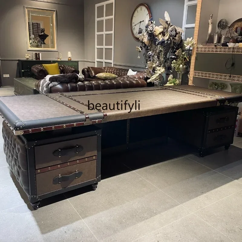 

Asmt56High-end atmospheric class desk president boss table, size 280 * 105 * 75cm
