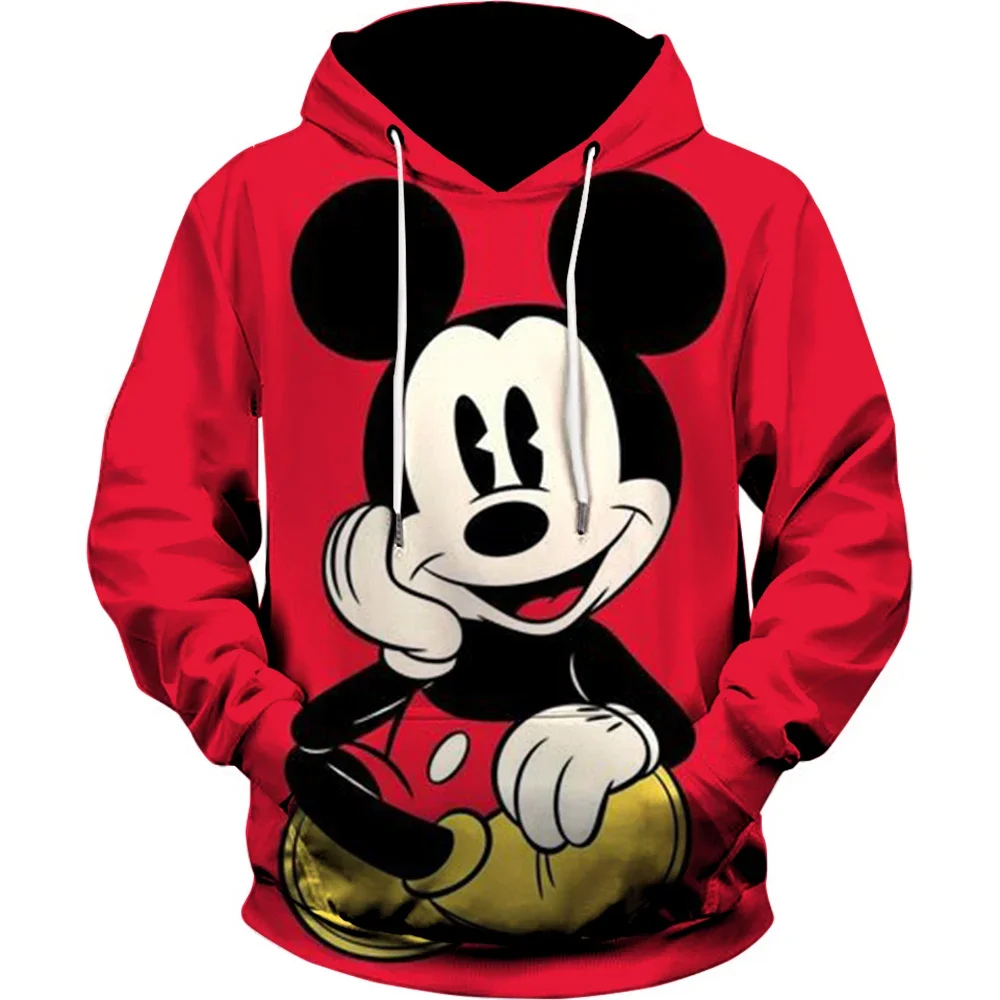

2025 Disney Mickey Mouse 3D Print Hoodie Mens Womens Casual Sports Pullover Hoodie Cartoon Kid Girl Boy Hoodie Fashion Street