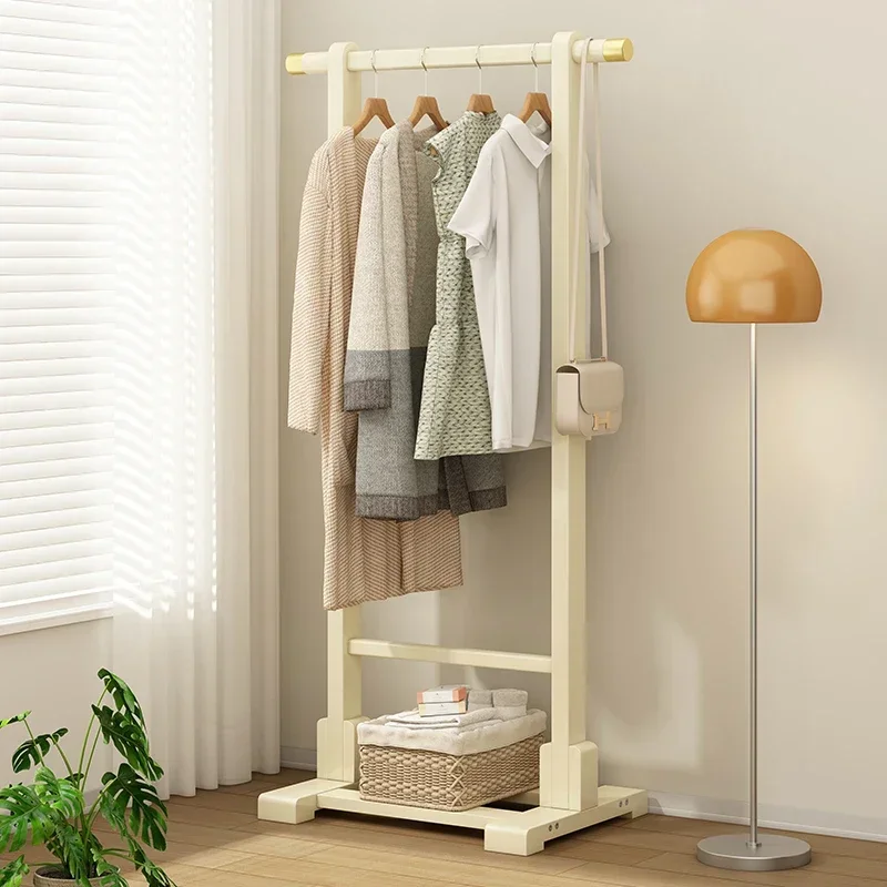 

Bedroom floor hanger simple coat rack indoor non-solid wood clothes hanger does not take up space 2025 new