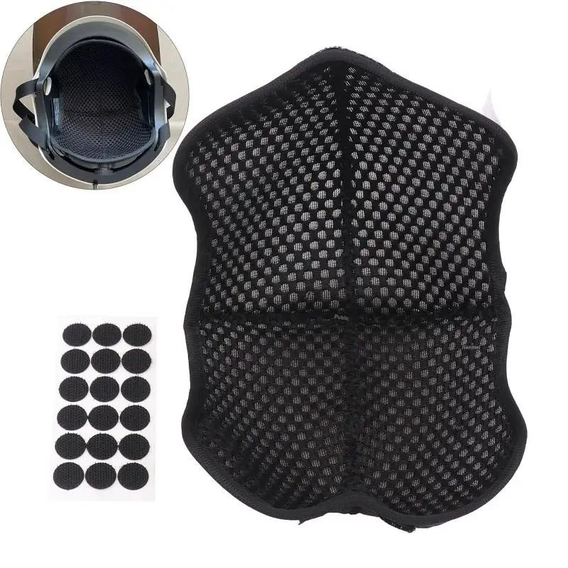 Summer Helmet 3D Honeycomb Polymer Liner Pad Highly Elas Insulated Lining Breathable and Comfortable for Cycling