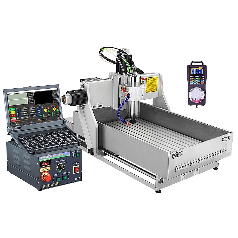 LY CNC Router Engraver 6040 1.5KW 3axis With Rotation Axis 4th Axis Handwheel Water Tank Industrial Engraving Machine