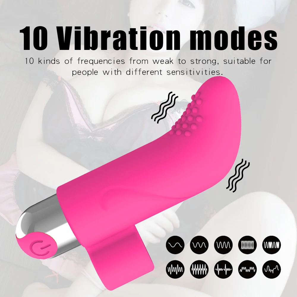 2 In 1 Finger Sleeve Bullet Vibrators For Women Clitoris Stimulator Vaginal Licks Anal Plug Female Masturbator Sex Toys Couples