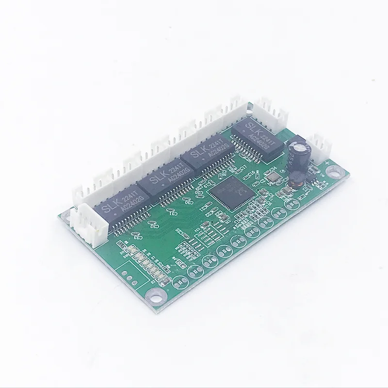 Commutateur rapide Mini Ethernet TAP, commutateur réseau, carte de module PCB HUB, module d'intégration système, 8 ports, 10 Mbps, 100Mbps