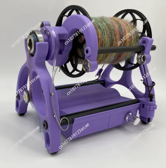 Adjustable Speed Electric Fibre Spinning Wheel Compact Wool Yarn Making Machine for Crochet Hand Weaving Use