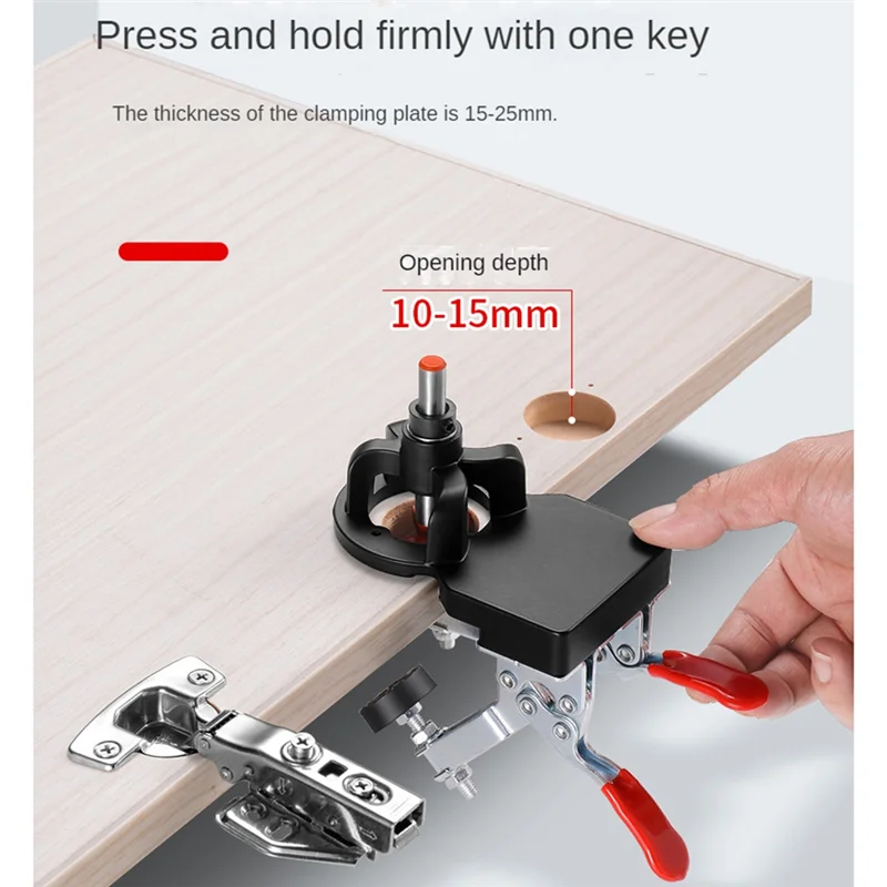 Woodworking 35mm Hinge Opener Door Hinge Punch Locator Hole Opener Locator Door Cabinet