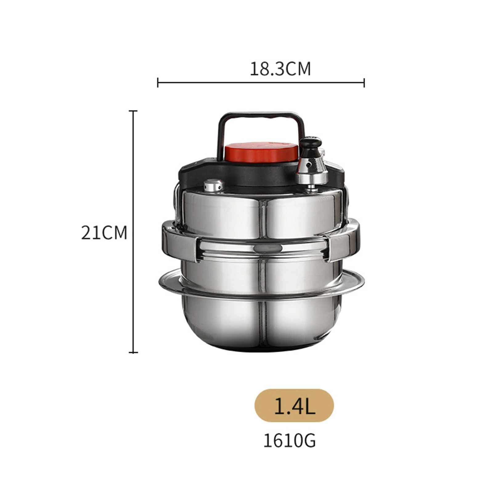 304 Mini Pressure Cooker Portable Micro Pressure Cooker Outdoor Camping Household Commercial 5 Minute Quick Cooking Pot