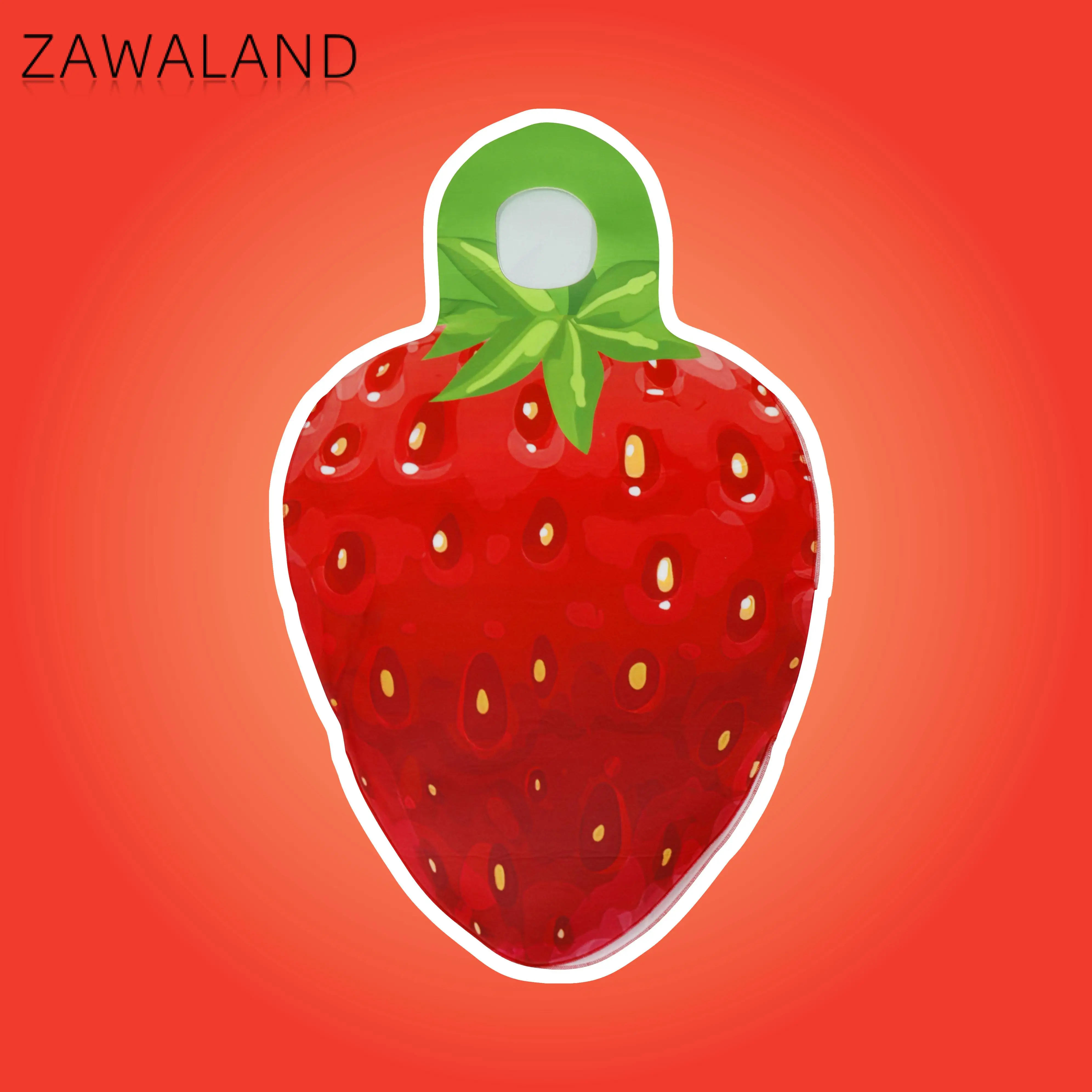 Zawaland Red Cosplay Costume Funny Holiday Party Suit Strawberry Onesie Print Woman Jumpsuit Carnival Disguisement Clothes